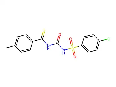 1-(4-Chlorophenyl)sulfonyl-3-(4-methylbenzenecarbothioyl)urea structure