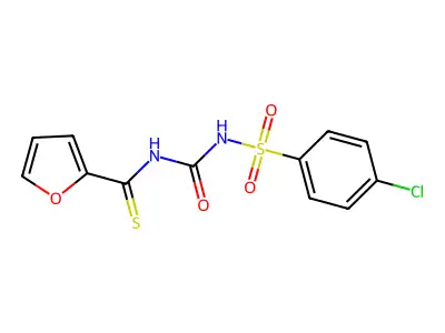 1-(4-Chlorophenyl)sulfonyl-3-(furan-2-carbothioyl)urea structure