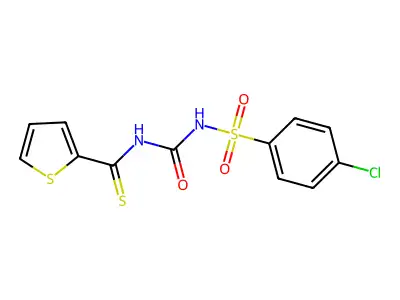 1-(4-Chlorophenyl)sulfonyl-3-(thiophene-2-carbothioyl)urea structure