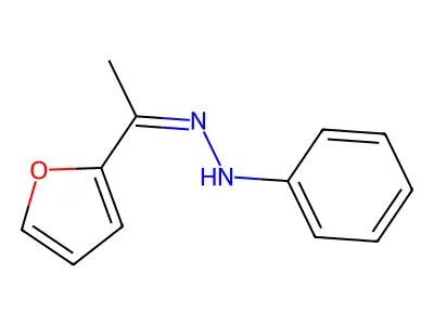 2-Furyl-methylketone phenylhydrazone structure