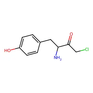 2-Butanone, 3-amino-1-chloro-4-(4-hydroxyphenyl)- structure