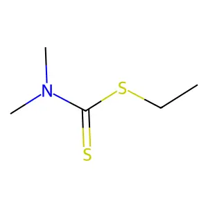 Carbamodithioic acid, dimethyl-, ethyl ester structure