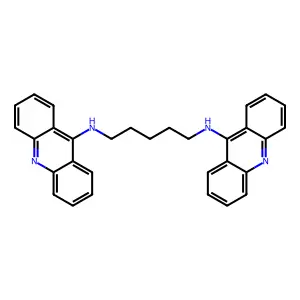 N,N'-双(9-吖啶基)-1,5-戊二胺 structure