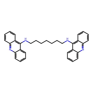 Acridine, 9,9'-heptamethylenediiminobis- structure