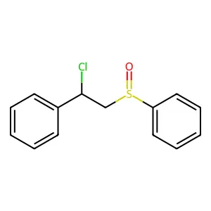 [2-(Benzenesulfinyl)-1-chloroethyl]benzene structure