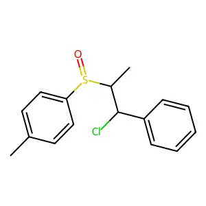 1-(1-Chloro-1-phenylpropane-2-sulfinyl)-4-methylbenzene structure