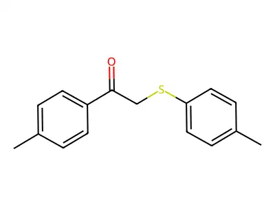 1-(4-Methylphenyl)-2-(4-methylphenyl)sulfanylethanone structure