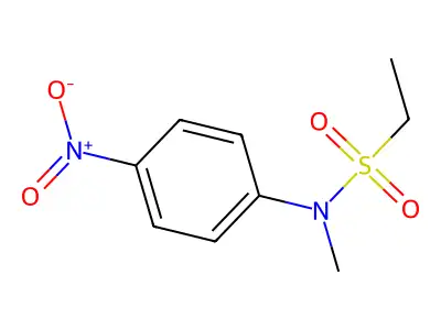 N-methyl-N-(4-nitrophenyl)ethanesulfonamide structure