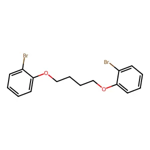 Benzene, 1,1'-[1,4-butanediylbis(oxy)]bis[2-bromo- structure