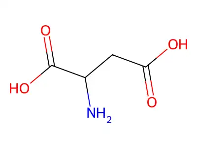 (±)-天冬氨酸 structure