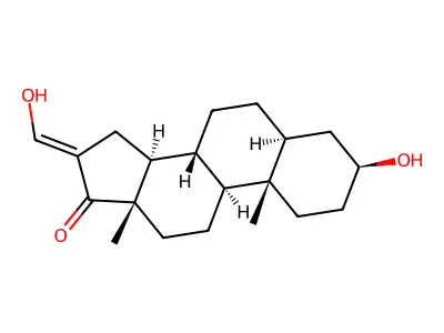 (3S,5S,8R,9S,10S,13S,14S,16E)-3-hydroxy-16-(hydroxymethylide structure