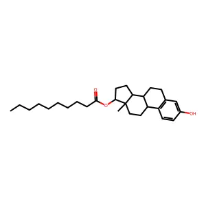癸酸雌二醇 structure