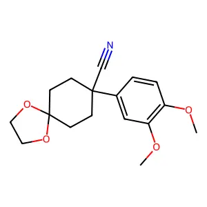 8-(3,4-Dimethoxyphenyl)-1,4-dioxaspiro[4.5]decane-8-carbonitrile structure