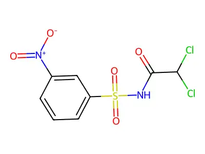 2,2-dichloro-N-(3-nitrophenyl)sulfonylacetamide structure