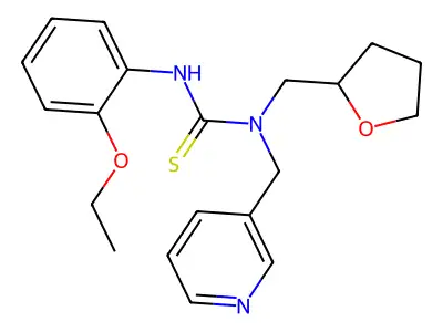 3-(2-Ethoxyphenyl)-1-(oxolan-2-ylmethyl)-1-(pyridin-3-ylmethyl)thiourea structure