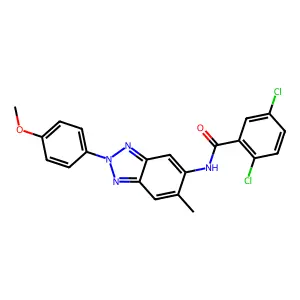 2,5-dichloro-N-[2-(4-methoxyphenyl)-6-methyl-2H-benzotriazol-5-yl]benzamide structure