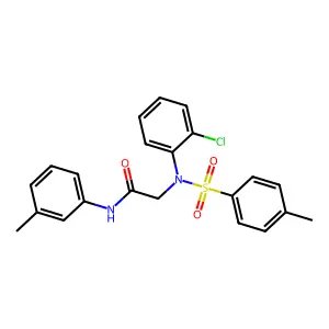 2-(2-chloro-N-(4-methylphenyl)sulfonylanilino)-N-(3-methylphenyl)acetamide structure