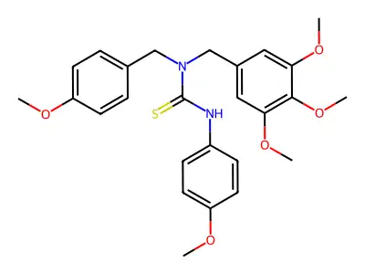 [2-chloro-4-[(E)-(3-ethyl-4-oxo-2-sulfanylidene-1,3-thiazolidin-5-ylidene)methyl]-6-methoxyphenyl] 4-methylbenzenesulfonate structure