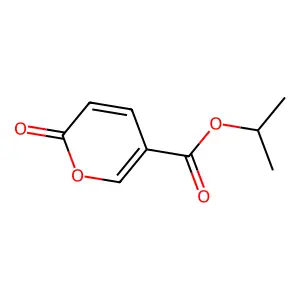Propan-2-yl 2-oxo-2H-pyran-5-carboxylate structure
