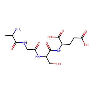 Ala-gly-ser-glu structure