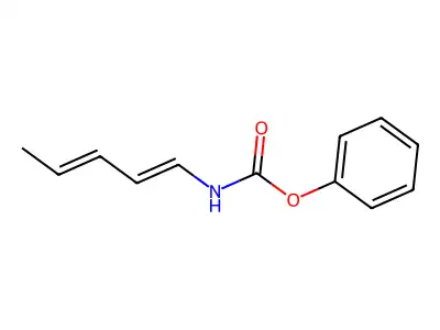 phenyl N-[(1E,3E)-penta-1,3-dienyl]carbamate structure