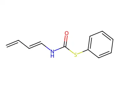 S-phenyl N-buta-1,3-dienylcarbamothioate structure