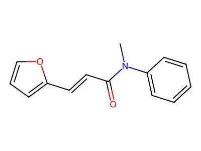 3-(furan-2-yl)-N-methyl-N-phenylprop-2-enamide structure