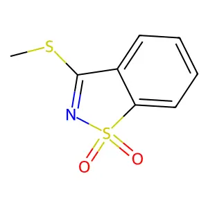 3-(Methylsulfanyl)-1H-1lambda~6~,2-benzothiazole-1,1-dione structure