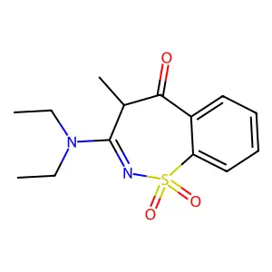 3-(Diethylamino)-4-methyl-1H-1lambda~6~,2-benzothiazepine-1,1,5(4H)-trione structure