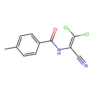 N-(2,2-dichloro-1-cyanoethenyl)-4-methylbenzamide structure