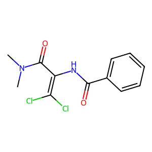 Benzamide, N-[2,2-dichloro-1-[(dimethylamino)carbonyl]ethenyl]- structure