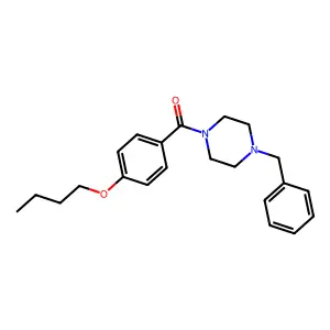 (4-Benzylpiperazin-1-yl)-(4-butoxyphenyl)methanone structure