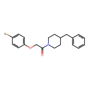 1-(4-Benzylpiperidin-1-yl)-2-(4-bromophenoxy)ethanone structure
