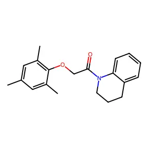 1-[(Mesityloxy)acetyl]-1,2,3,4-tetrahydroquinoline structure