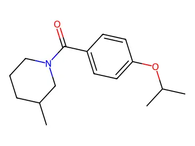 [4-(1-Methylethoxy)phenyl](3-methyl-1-piperidinyl)methanone structure