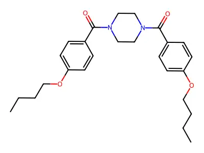 1,4-Bis(4-butoxybenzoyl)piperazine structure