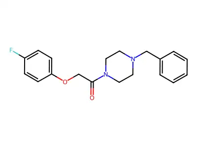 1-Benzyl-4-[(4-fluorophenoxy)acetyl]piperazine structure