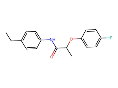 N-(4-ethylphenyl)-2-(4-fluorophenoxy)propanamide structure