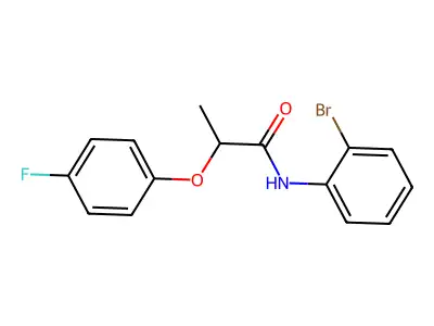 N-(2-bromophenyl)-2-(4-fluorophenoxy)propanamide structure
