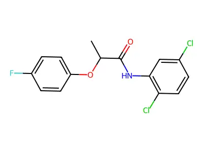 N-(2,5-dichlorophenyl)-2-(4-fluorophenoxy)propanamide structure