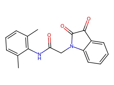 N-(2,6-dimethylphenyl)-2-(2,3-dioxo-2,3-dihydro-1H-indol-1-yl)acetamide structure