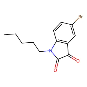 5-Bromo-1-pentylindole-2,3-dione structure