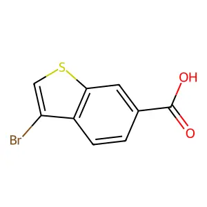 3-溴-1-苯并噻吩-6-甲酸 structure