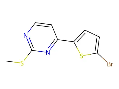 4-(5-Bromothiophen-2-yl)-2-methylsulfanylpyrimidine structure