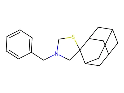 3-(Phenylmethyl)spiro[thiazolidine-5,2a(2)-tricyclo[3.3.1.13,7]decane] structure