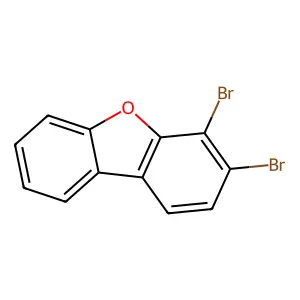 3,4-Dibromo-dibenzofuran structure