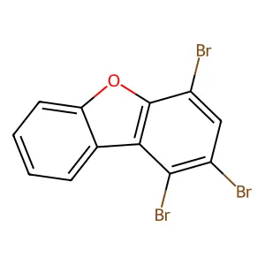 1,2,4-Tribromo-dibenzofuran structure