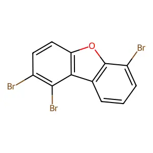 1,2,6-Tribromo-dibenzofuran structure