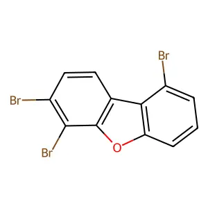 3,4,9-Tribromo-dibenzofuran structure