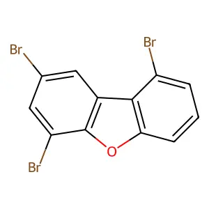 2,4,9-Tribromo-dibenzofuran structure